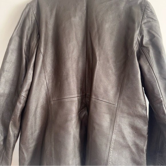JLC Brown Leather Jacket vintage - Picture 4 of 12